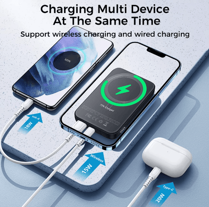 Portable Wireless Power Bank (7000 mAH)